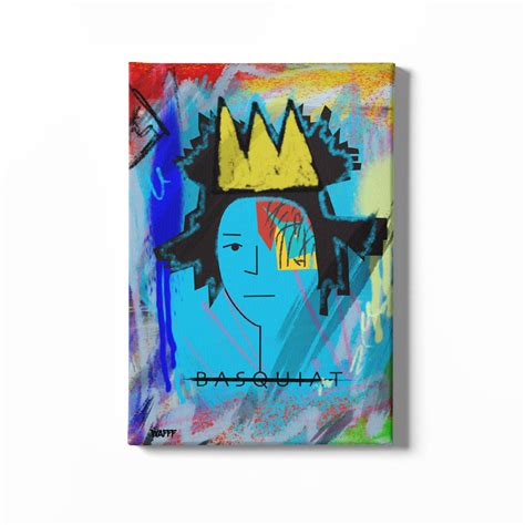 Basquiat Graffiti Canvas | Modern Artwork | WAFFF Studios