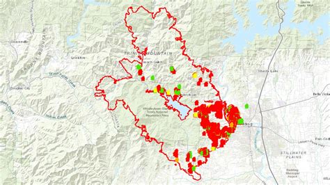 Redding California Fire Map - Printable Maps