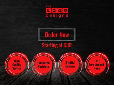 Red and Black logo designs with unlimited revisions and concepts | Upwork