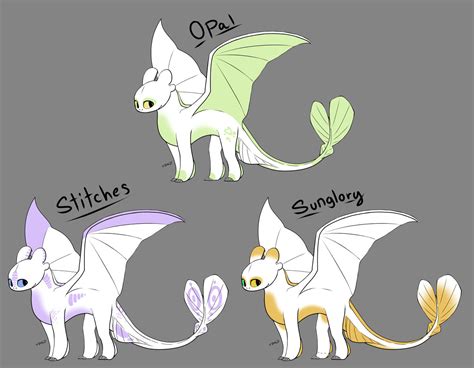 HTTYD: Light Fury OC Refs by LumiiDragon on DeviantArt