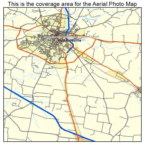 Aerial Photography Map of Hopkinsville, KY Kentucky