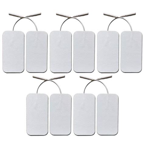 Buy TENS Unit Electrodes Replacement Pads - 10-Pcs 2"x 4" Large ...