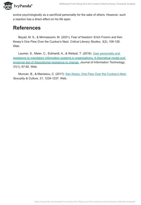McMurphy From "Flying Over the Cuckoo's Nest" by Kesey: Character ...
