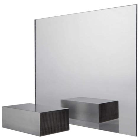 FABBACK 48 in. x 96 in. x 0.118 (1/8) in. Silver Mirror Acrylic Sheet ...