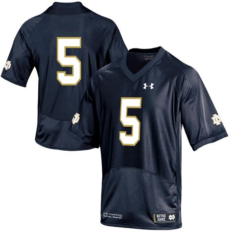 Under Armour No.5 Notre Dame Fighting Irish Youth Navy Replica Football ...