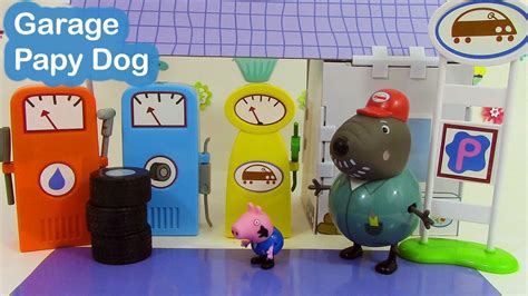 Peppa Pig Jouet Garage de Papy Dog ♥ Peppa Pig Grandad Dog's Garage - YouTube