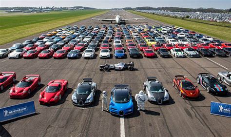 Supercar meetup displays 210 rare cars worth around £50million | Express.co.uk