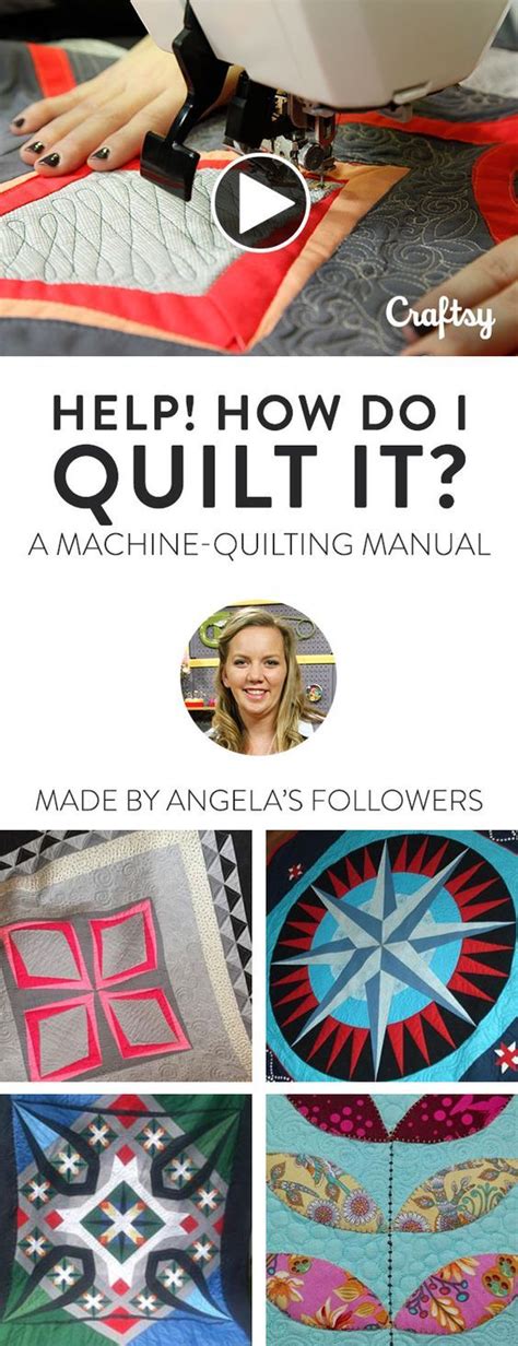 the instructions for how to make a quilt on a machine and then sew it