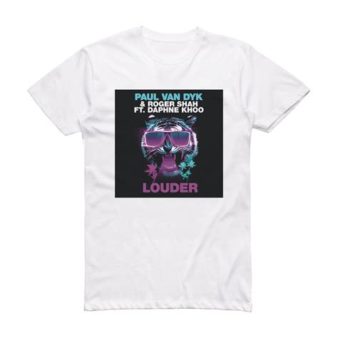 Paul van Dyk Louder Album Cover T-Shirt White – ALBUM COVER T-SHIRTS