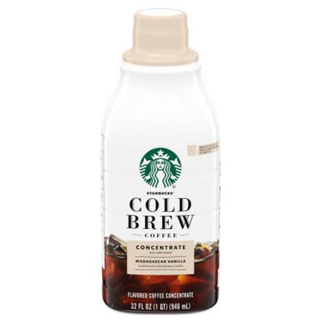 Starbucks Madagascar Vanilla Flavored Cold Brew Multi-Serve Coffee Concentrate, 32 fl oz - Pick ...