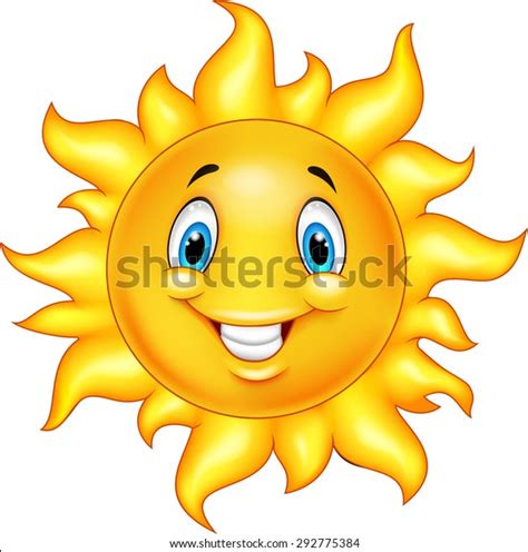 Cute Cartoon Sun Stock Vector (Royalty Free) 292775384