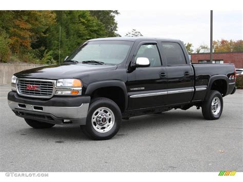 2001 Onyx Black GMC Sierra 2500HD SLE Crew Cab 4x4 #40571464 | GTCarLot ...