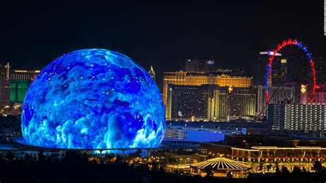 Mira la esfera LED de 54.000 metros cuadrados, la atracción más nueva ...