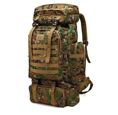 70L Large Camping Hiking Backpack Tactical Military Molle Rucksack Best ...