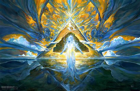 Song of Creation MtG Art from Ikoria Set by Noah Bradley - Art of Magic ...