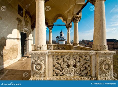 Old Romanian Architecture and Orthodox Church Stock Image - Image of ...