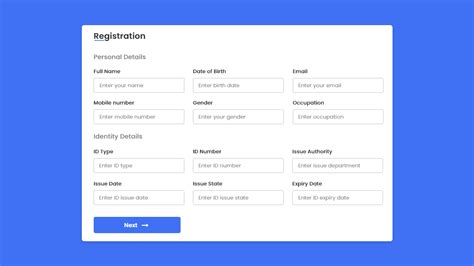 Responsive Registration Form in HTML CSS & JavaScript | With Source Code