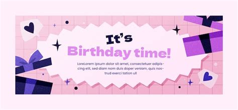 Free Vector | Birthday facebook cover template design