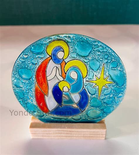 Glass Nativity Scene Made in Chile - Yonder Star Christmas Shop LLC