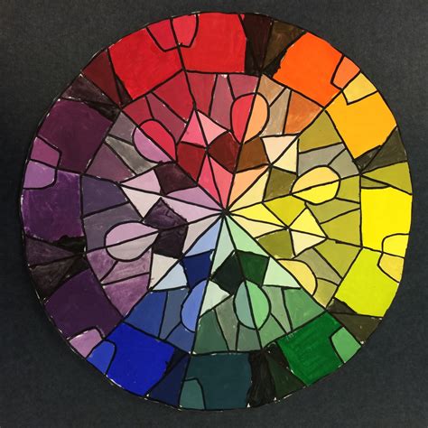 Mrs. Wille's Art Room: Advanced Art color wheel kaleidoscopes