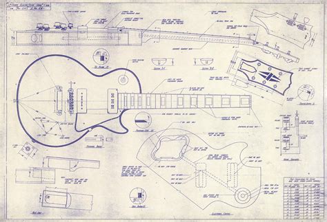 Resultado de imagem para guitar les paul blue print Guitar Tech, Guitar Kits, Guitar Shop ...