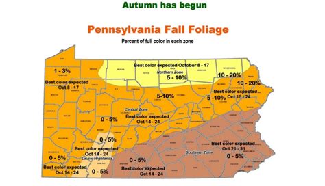 MAP: When Pennsylvania’s Leaves Will Be the Most Colorful