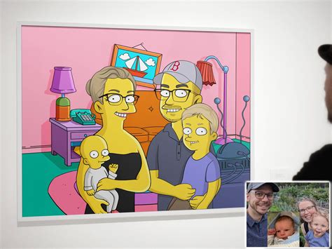 Simpsons Portrait Poster Custom Simpsons Family Portrait | Etsy