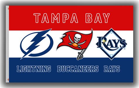 Tampa Bay Lightning, Buccaneers, Rays Tampa city Flag 90x150cm 3x5ft ...