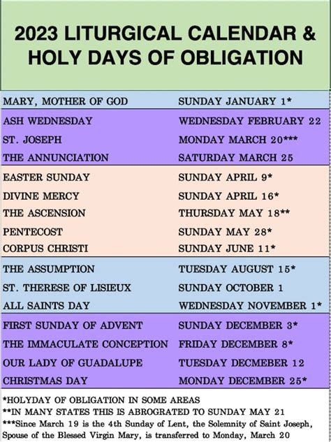 What Day Is It In The Catholic Liturgical Calendar - Thea Abigale