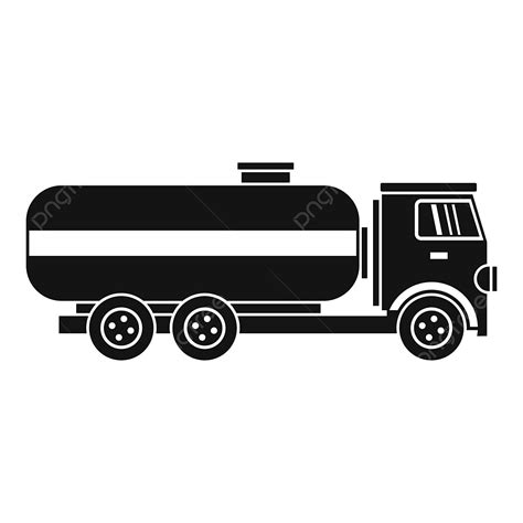 Fuel Tanker Vector Hd Images, Fuel Tanker Truck Icon Simple Style ...