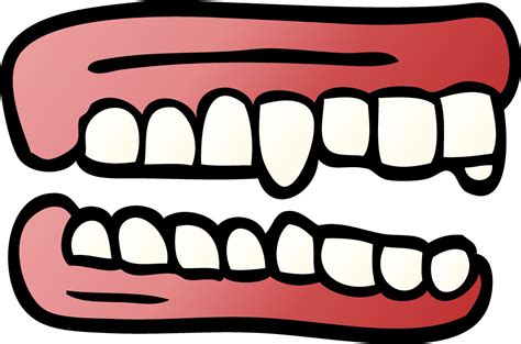 cartoon doodle false teeth 12183867 Vector Art at Vecteezy