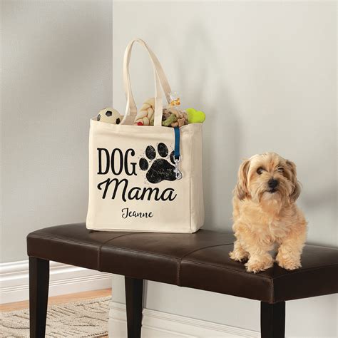 Personalized Dog Mom Tote - Dog Mom Gifts - Dog Tote - Walter Drake