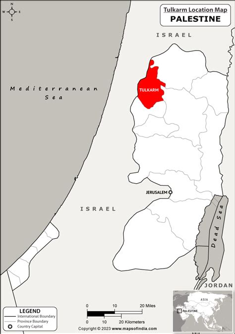 Where is Tulkarm Located in Palestine? | Tulkarm Location Map in the ...