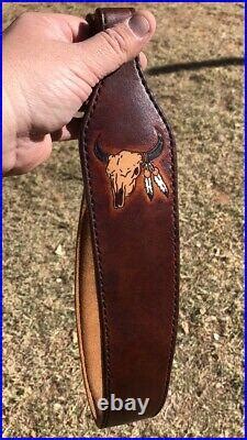 leather rifle sling » Custom Leather Rifle Sling