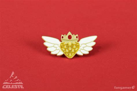 Celeste - Golden Strawberry Pin - Fangamer