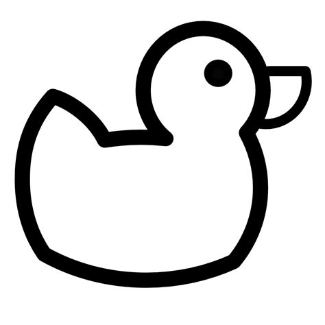 Free Rubber Duck Outline, Download Free Rubber Duck Outline png images ...