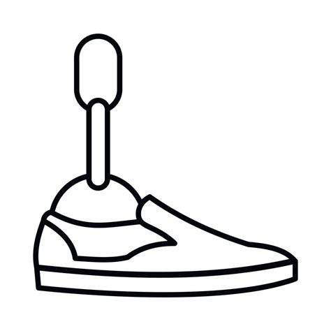 Prosthetic leg icon, outline style 14451848 Vector Art at Vecteezy