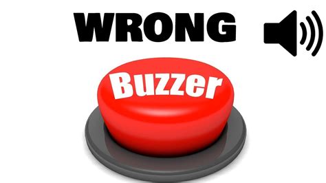 Buzzer Wrong Answer Sound Effect - YouTube