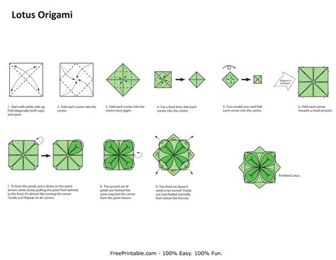 Step by Step Origami flower Instructions | FLOWER LOTUS ORIGAMI « EMBROIDERY & ORIGAMI Easy ...