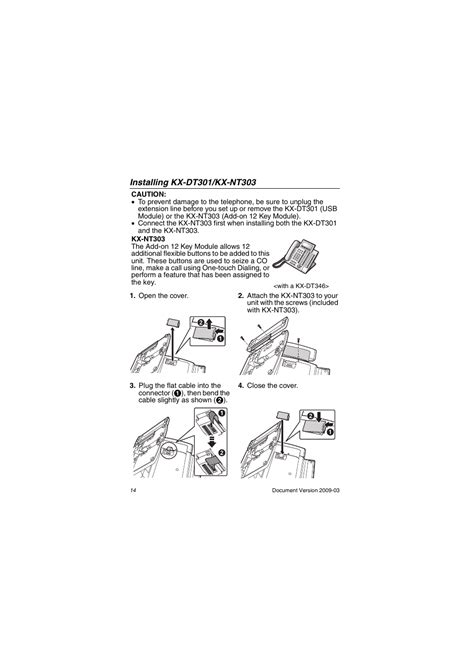 Panasonic kx-dt343 User Manual | Page 14 / 24 | Also for: KX-DT333, KX ...