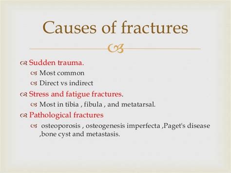 Fractures and dislocations