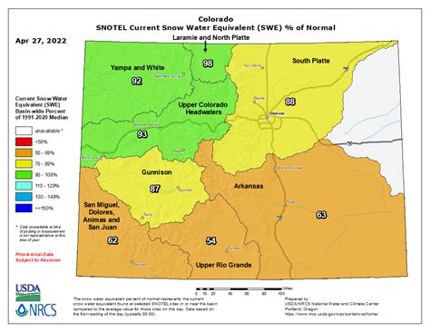 Where #Colorado’s #snowpack stands (April 28, 2022) as #water, fire concerns grow heading into ...