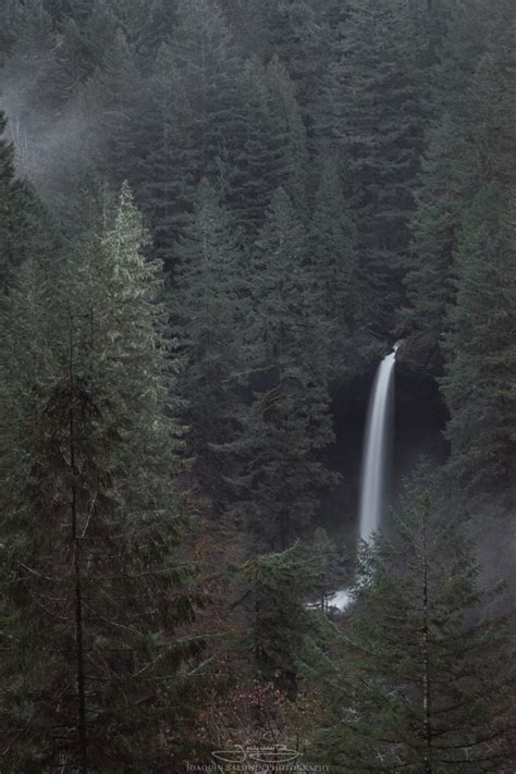 North Falls Silver Falls State Park Oregon Long exposure after dark ...