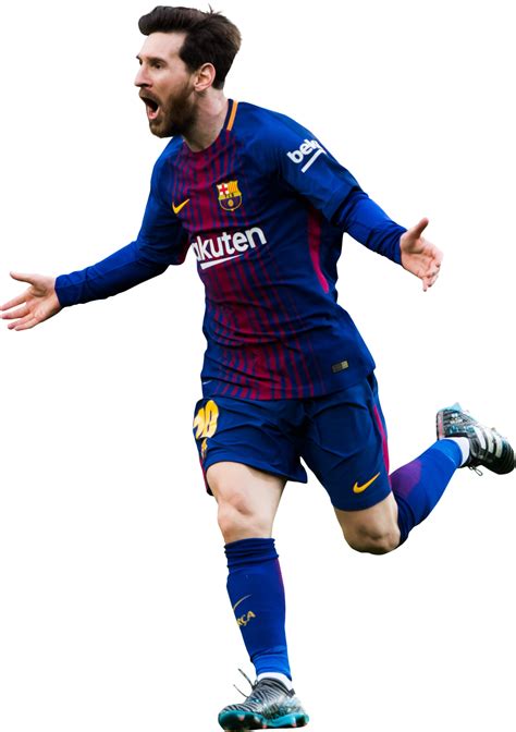 Lionel Messi Barcelona football render - FootyRenders