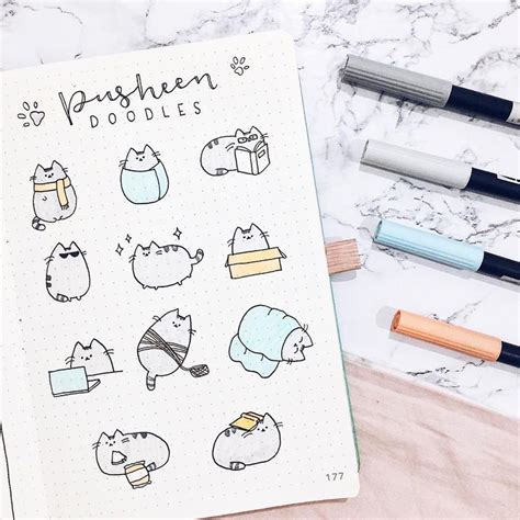 500+ Cute Doodle Ideas to Sketch in Your Free Time | Bullet journal art ...