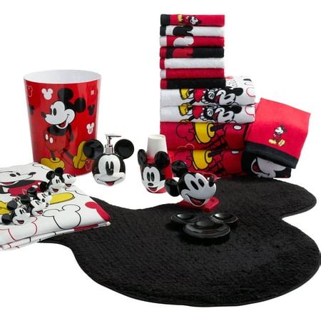 Mickey Mouse Decorative Bath Collection - Shower Curtain - Walmart.com