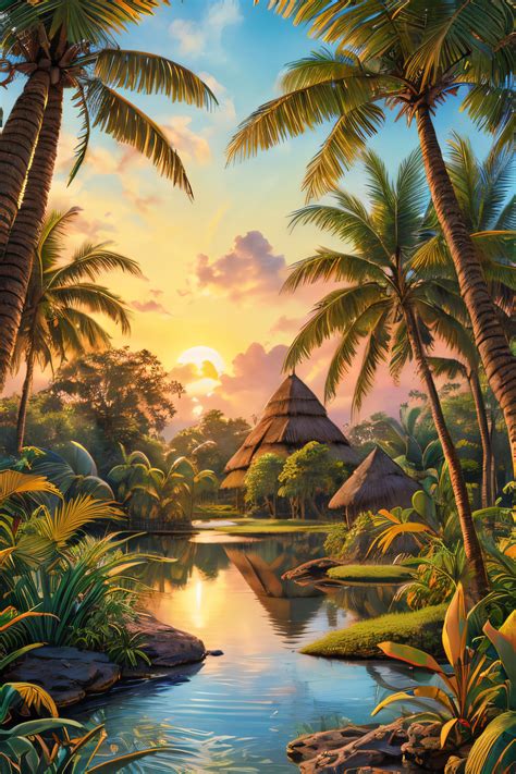 Jungle Huts by Synthartik on DeviantArt