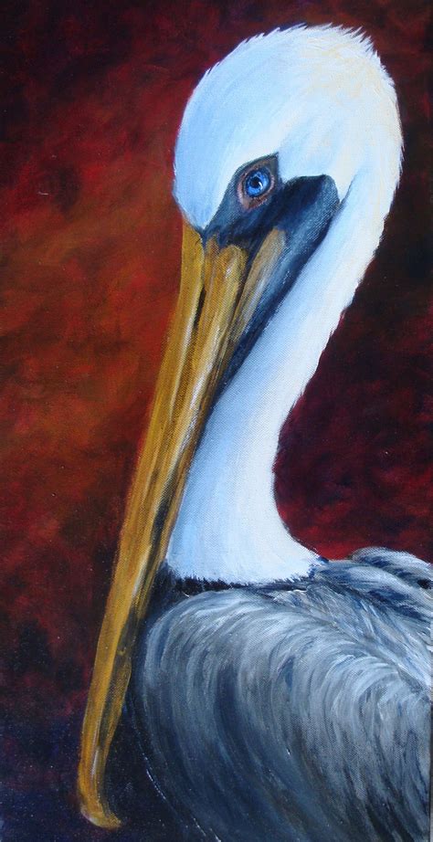 Elaine's Pelican | Pelican art, Louisiana art, Animal paintings