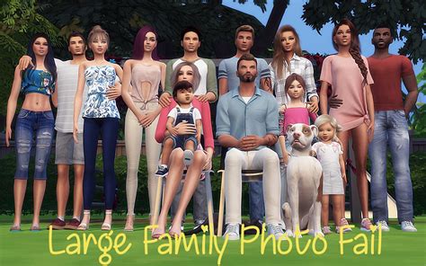 Sim-plyreality: “ Large Family Photo Fail Pose Pack - 3 Pose Packs B2C