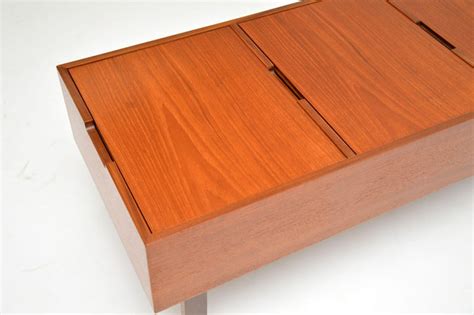 1960s Teak Vintage Coffee Table / Storage Box For Sale at 1stdibs